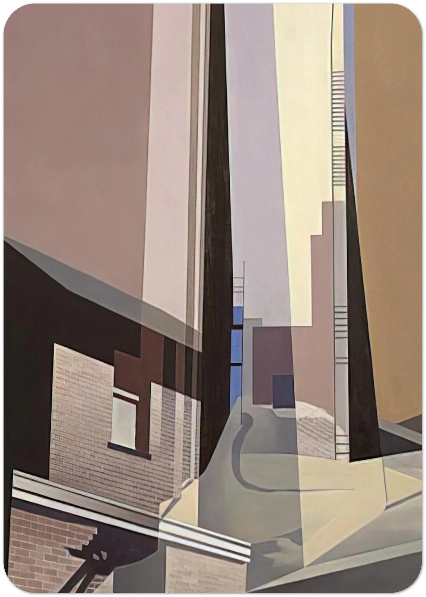 New England Irrelevancies - 1953 By Charles Sheeler Pack of 10 Post Cards | Charles Sheeler Post Cards | A6 (10.5 x 14.8 cm) - 4.1 x 5.8 inches