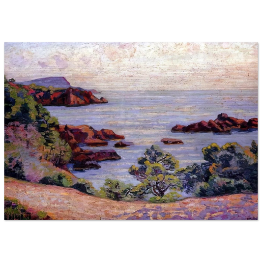 Paysage du Midi - 1905 - Armand Guillaumin Brushed Aluminum Print - 70x100 cm / 28x40 inches | Armand Guillaumin Aluminum Print | Armand Guillaumin Prints