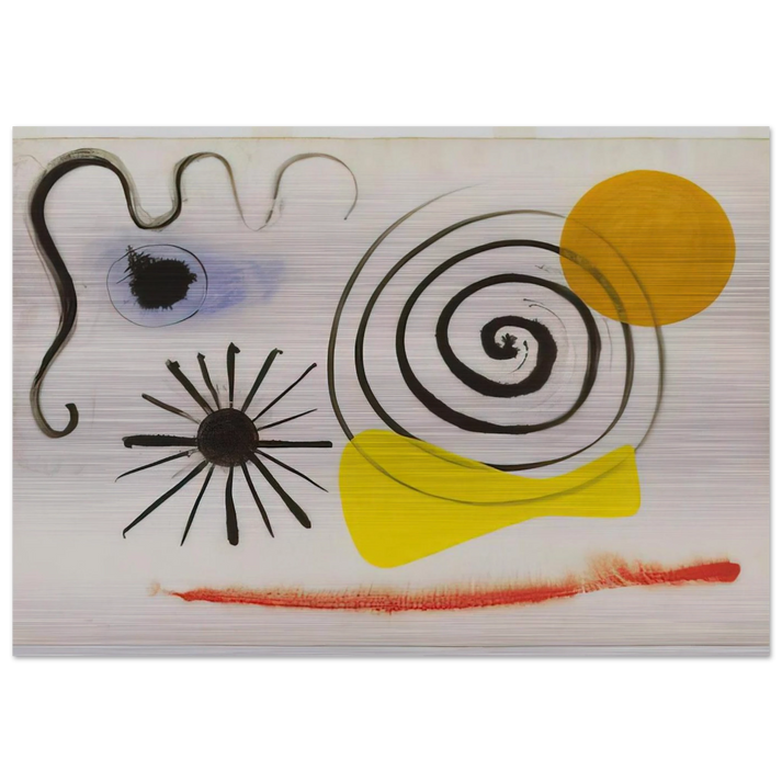 UNTITLED 1941 - Alexander Calder Brushed Aluminum Print - 70x100 cm / 28x40 inches | Alexander Calder Aluminum Print | Alexander Calder Prints