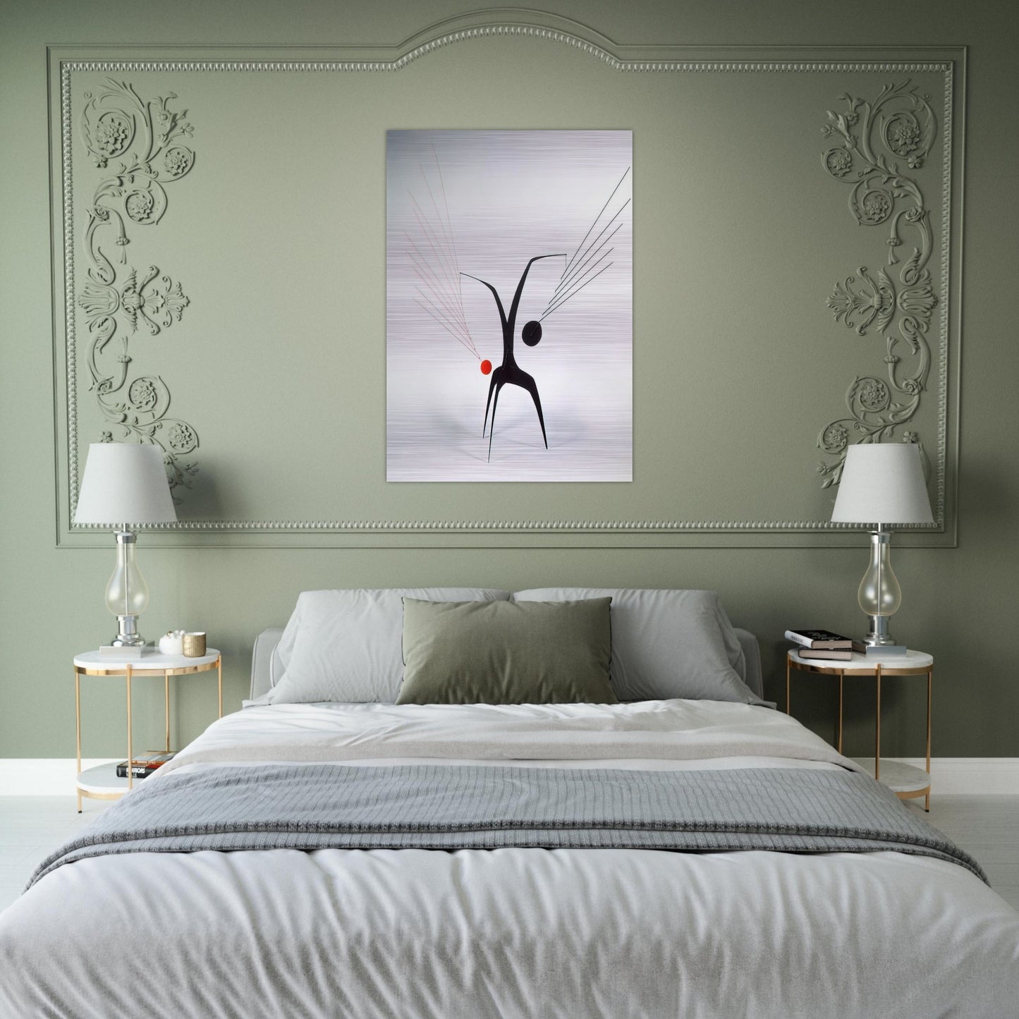 UN EFFET DU JAPONAIS 1941 - Alexander Calder Brushed Aluminum Print - 70x100 cm / 28x40 inches | Alexander Calder Aluminum Print | Alexander Calder Prints