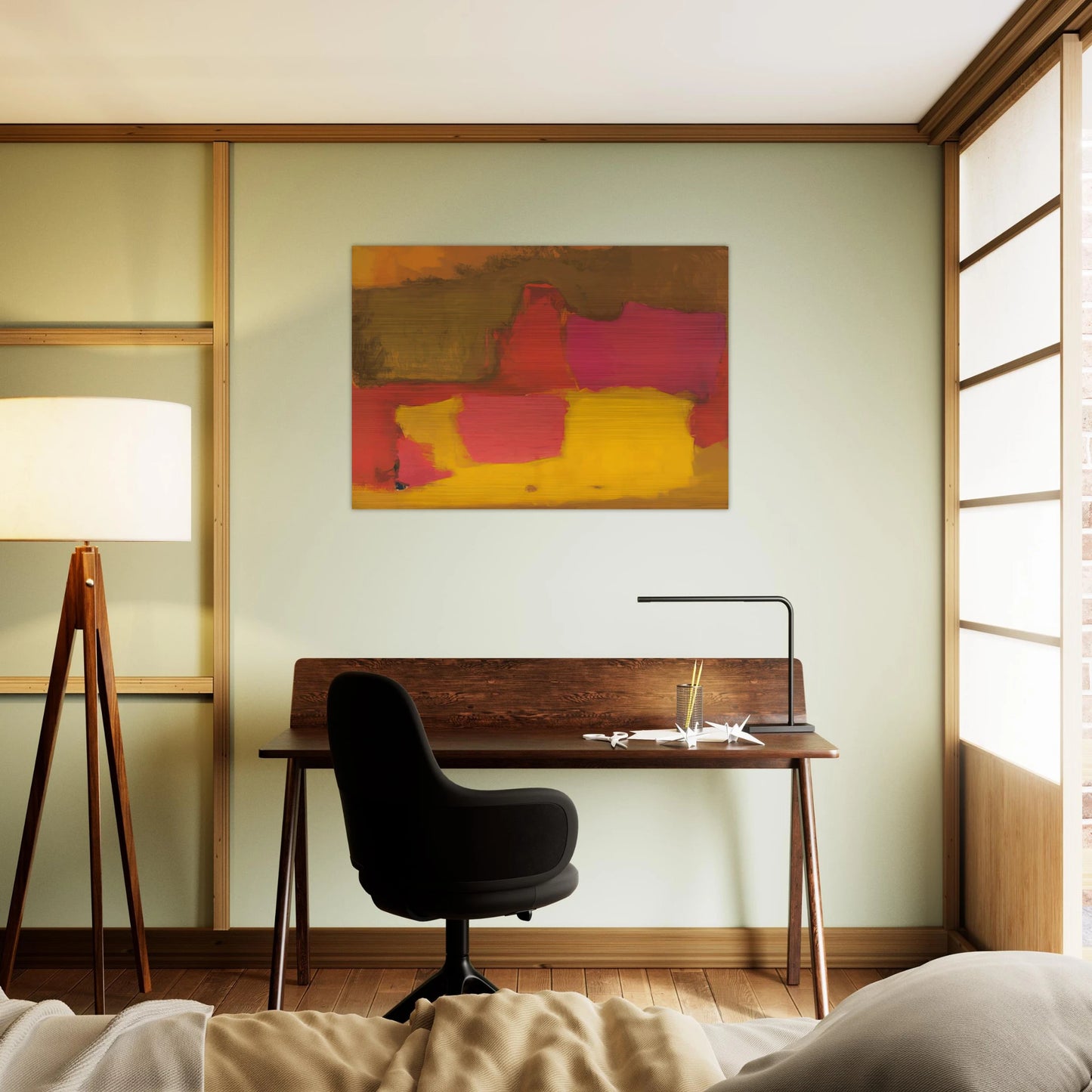 AWAY 1964 - Esteban Vicente Brushed Aluminum Print - 70x100 cm / 28x40 inches | Esteban Vicente Aluminum Print | Esteban Vicente Prints