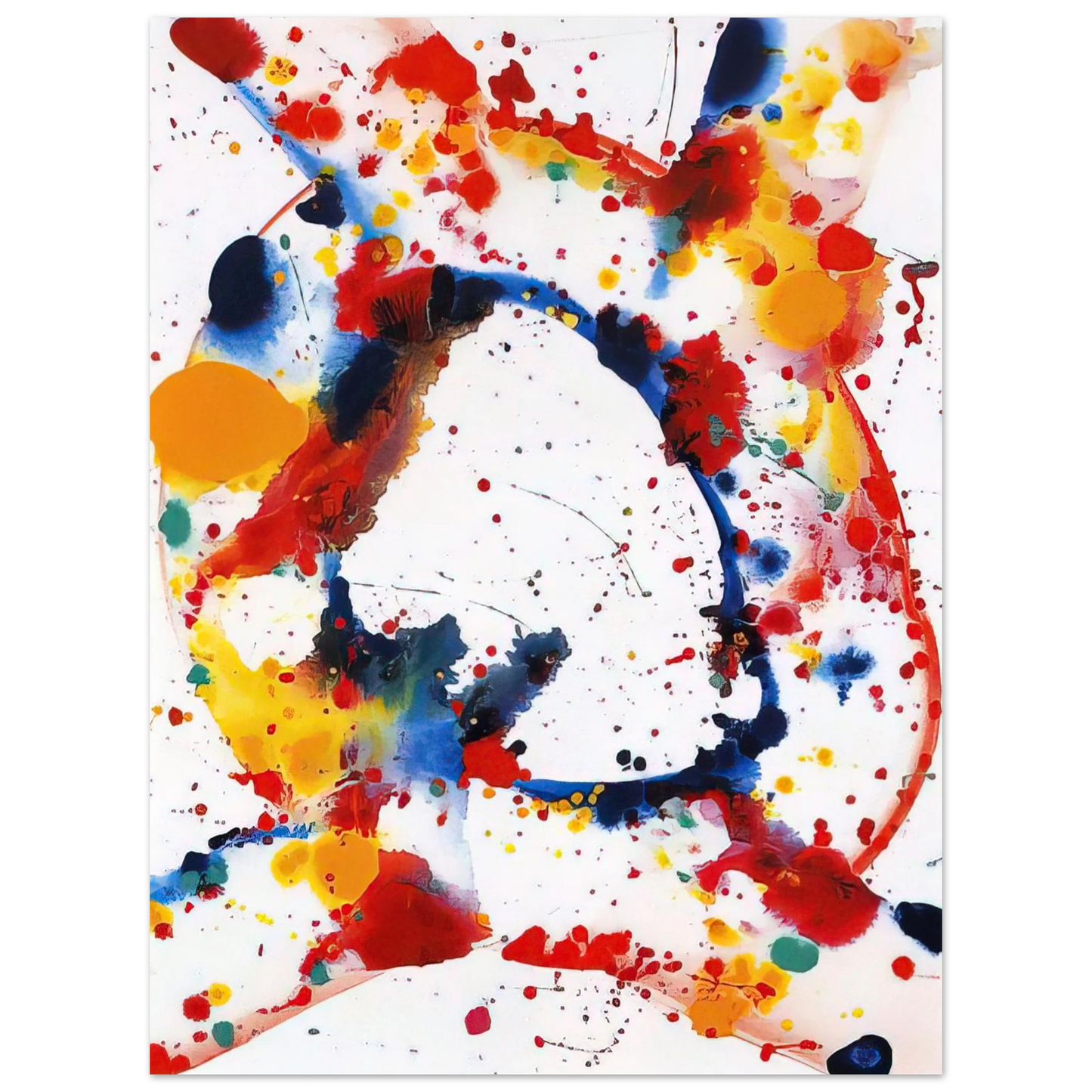 Sam Francis - Untitled  Holy Hole   75x100 cm / 30x40inches Fine Art Poster
