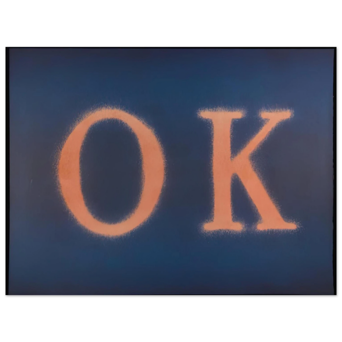 Edward Ruscha - OK STATE I 1990  75x100 cm / 30x40inches Fine Art Poster