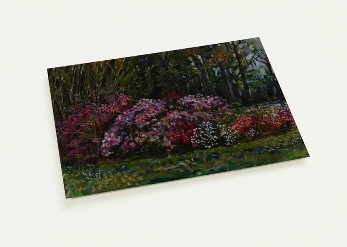 ALICIA S AZALEAS ON ST MARY S RIVER By Ivan Albright Pack of 10 Post Cards | Ivan Albright Post Cards | A6 (10.5 x 14.8 cm) - 4.1 x 5.8 inches