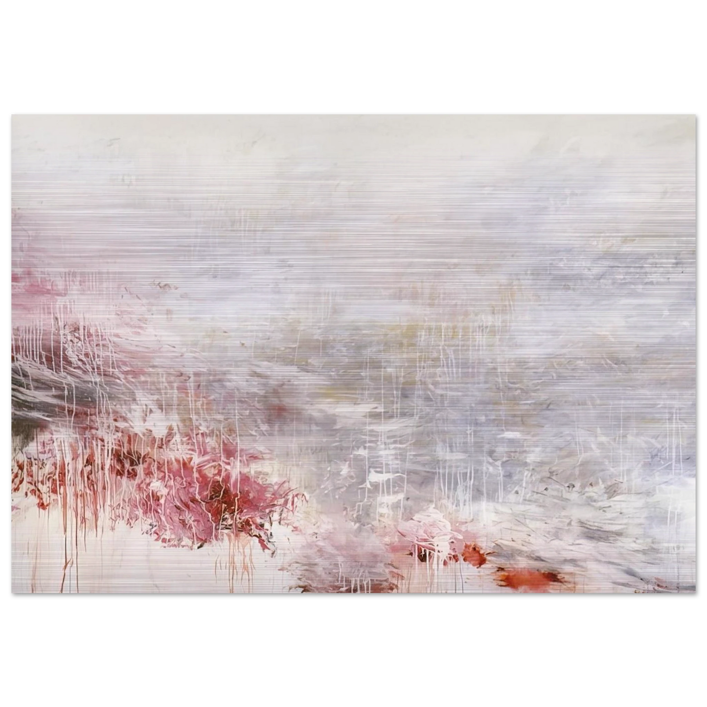 Hero and Leander  To Christopher Marlowe  [Rome] - Cy Twombly Brushed Aluminum Print - 70x100 cm / 28x40 inches | Cy Twombly Aluminum Print | Cy Twombly Prints