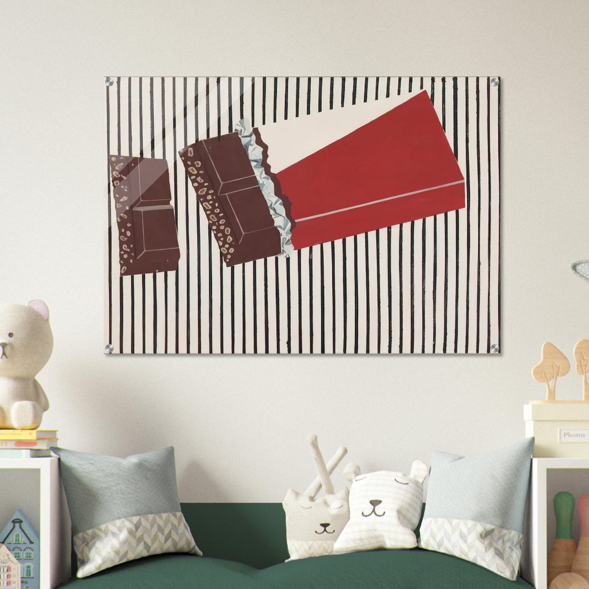 CHOCOLATE PAINTING SCHOKOLADENBILD 1964 - Sigmar Polke Acrylic Print - 70x100 cm / 28x40″ inches