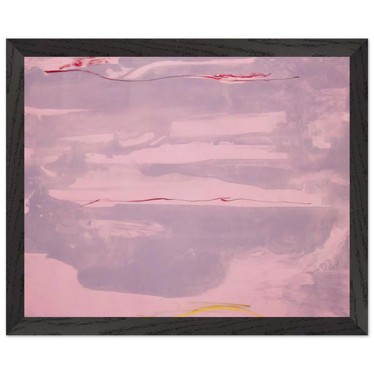 Helen Frankenthaler - Dream Walk - 1977 Wall art - 15x20 cm / 6x8 inches - Premium Wooden Framed Poster With Fine Art Paper-canvas - Black frame