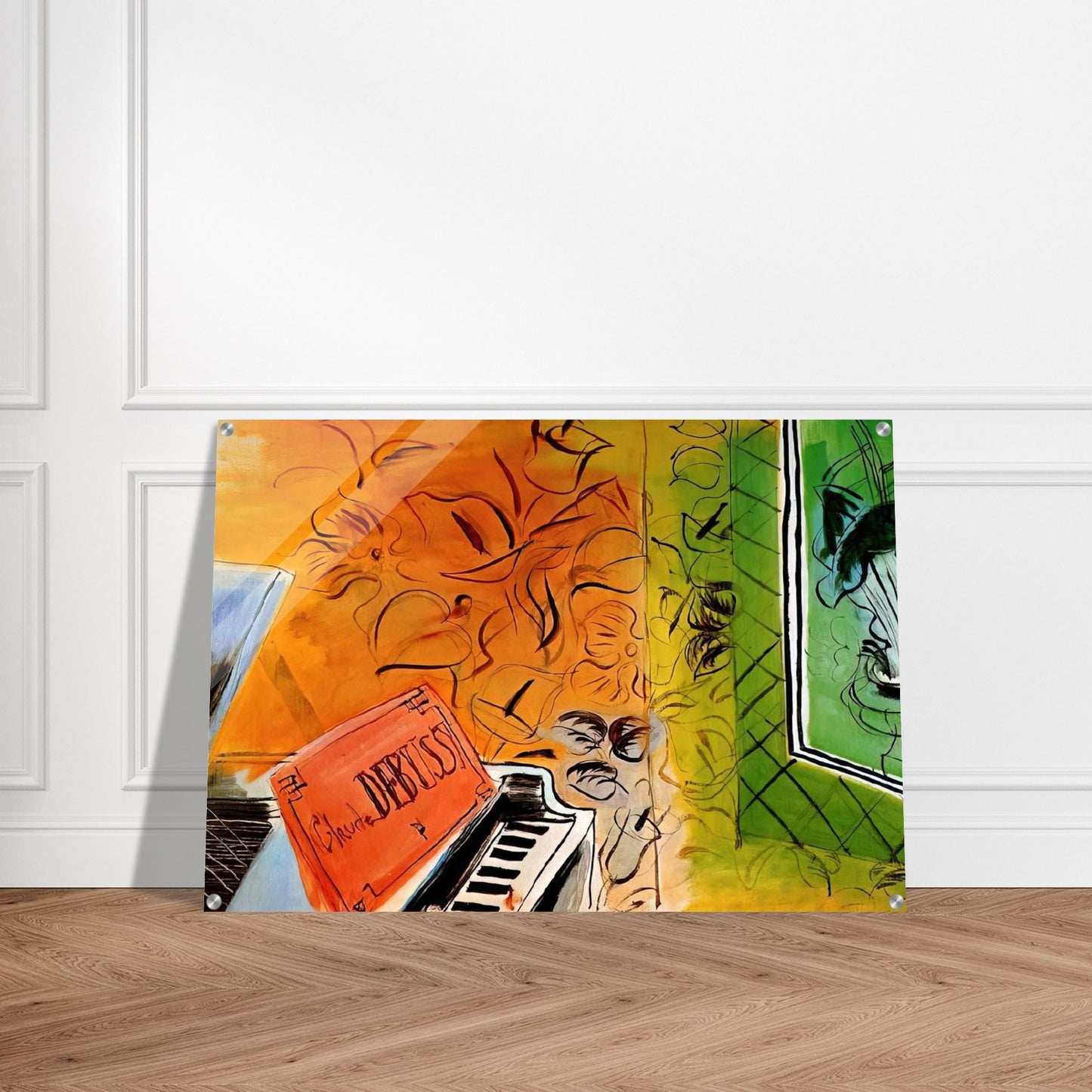 HOMAGE TO CLAUDE DEBUSSY 1952 - Raoul Dufy Acrylic Print - 70x100 cm / 28x40″ inches
