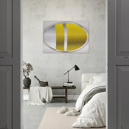MIRROR 4 1970 3 - Roy Lichtenstein Brushed Aluminum Print - 70x100 cm / 28x40 inches | Roy Lichtenstein Aluminum Print | Roy Lichtenstein Prints