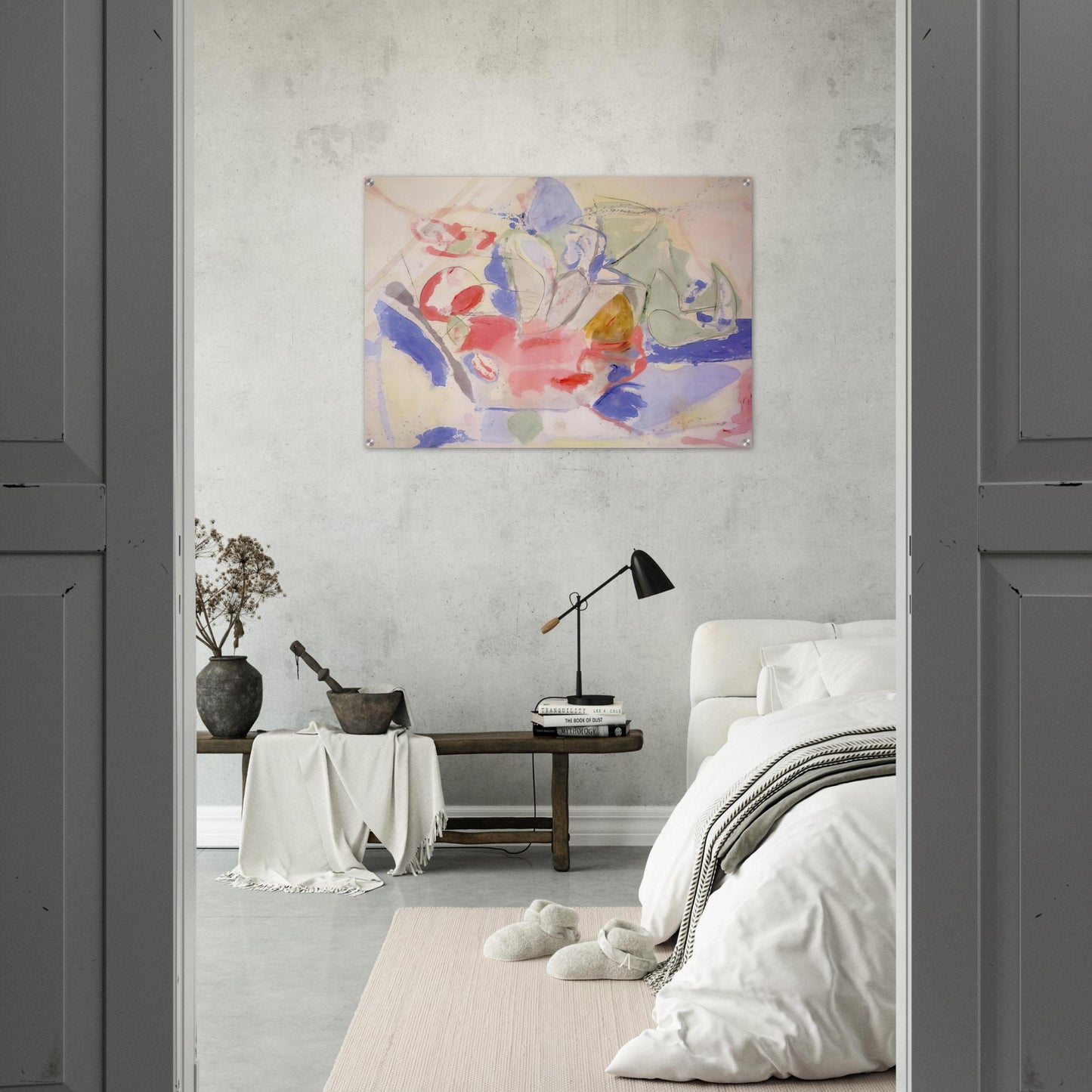 Mountains and Sea - 1952 - Helen Frankenthaler Acrylic Print - 70x100 cm / 28x40″ inches
