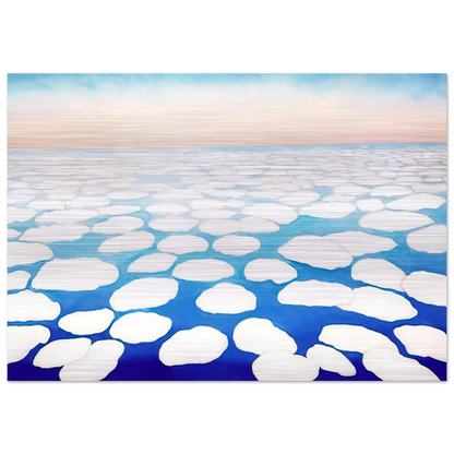 Sky Above the Clouds II - Georgia O'Keeffe Brushed Aluminum Print - 70x100 cm / 28x40 inches | Georgia O'Keeffe Aluminum Print | Georgia O'Keeffe Prints