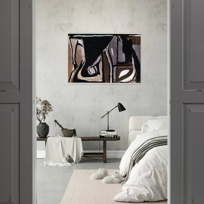 Nocturne - 1981 - Bram van Velde Brushed Aluminum Print - 70x100 cm / 28x40 inches | Bram van Velde Aluminum Print | Bram van Velde Prints