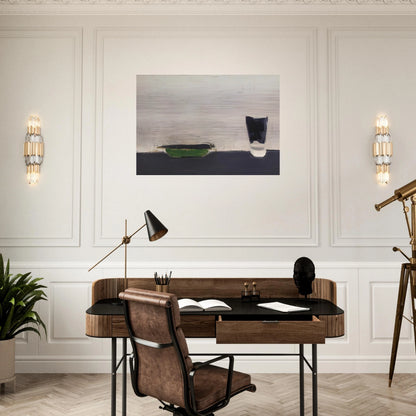 Nature morte au verre - 1954 - Nicolas de Stael Brushed Aluminum Print - 70x100 cm / 28x40 inches | Nicolas de Stael Aluminum Print | Nicolas de Stael Prints
