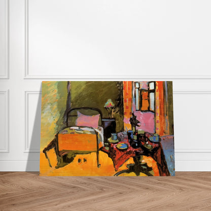 BEDROOM IN AINTMILLERSTRASSE 1909 - Wassily Kandinsky Brushed Aluminum Print - 70x100 cm / 28x40 inches | Wassily Kandinsky Aluminum Print | Wassily Kandinsky Prints