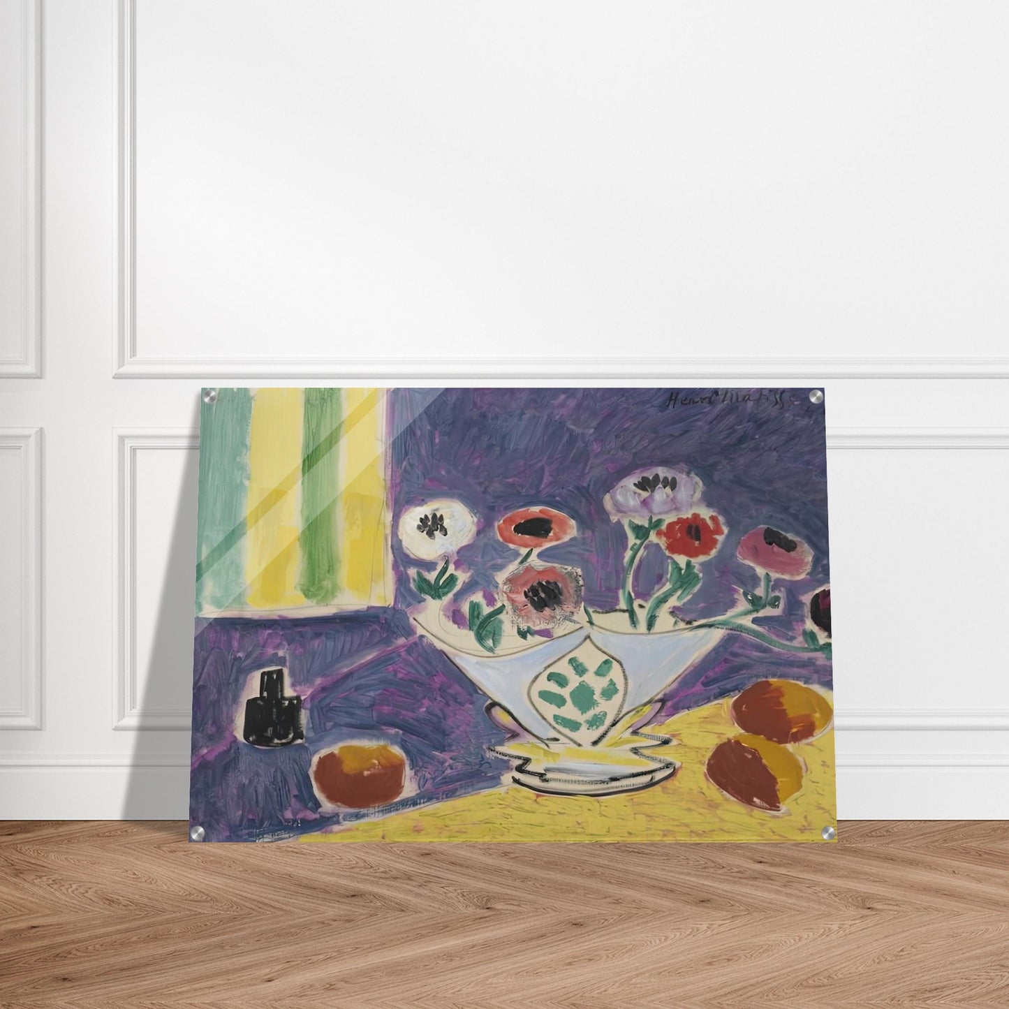 VASE D ANEMONES 1946 - Henri Matisse Acrylic Print - 70x100 cm / 28x40″ inches