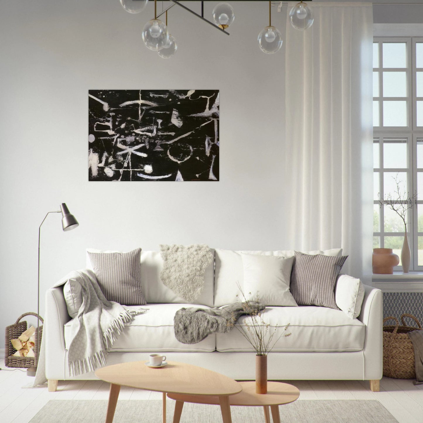 Untitled - Art Informel - Jiro Yoshihara Brushed Aluminum Print - 70x100 cm / 28x40 inches | Jiro Yoshihara Aluminum Print | Jiro Yoshihara Prints