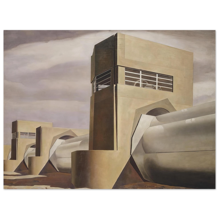 Charles Sheeler - Water - 1945  75x100 cm / 30x40inches Fine Art Poster