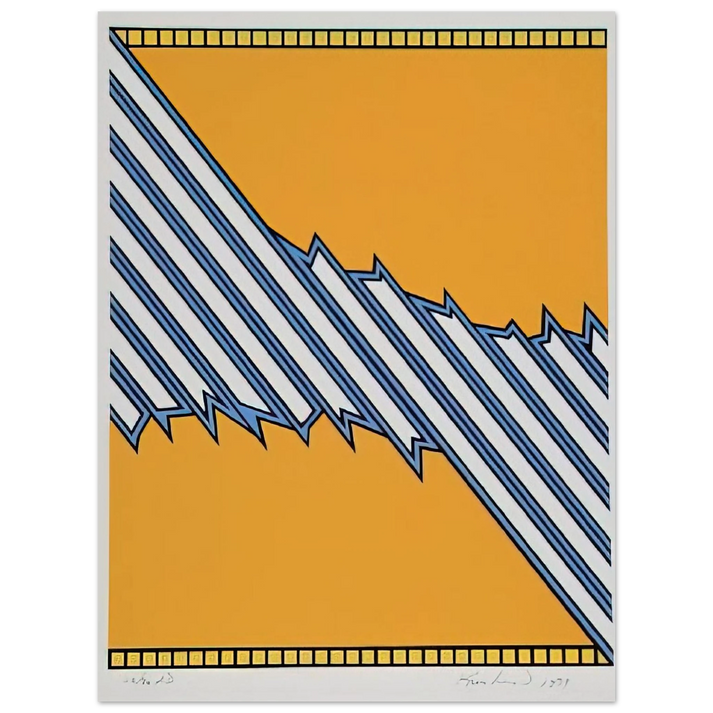 Nicholas Krushenick - Greenwood - 1979  75x100 cm / 30x40inches Fine Art Poster