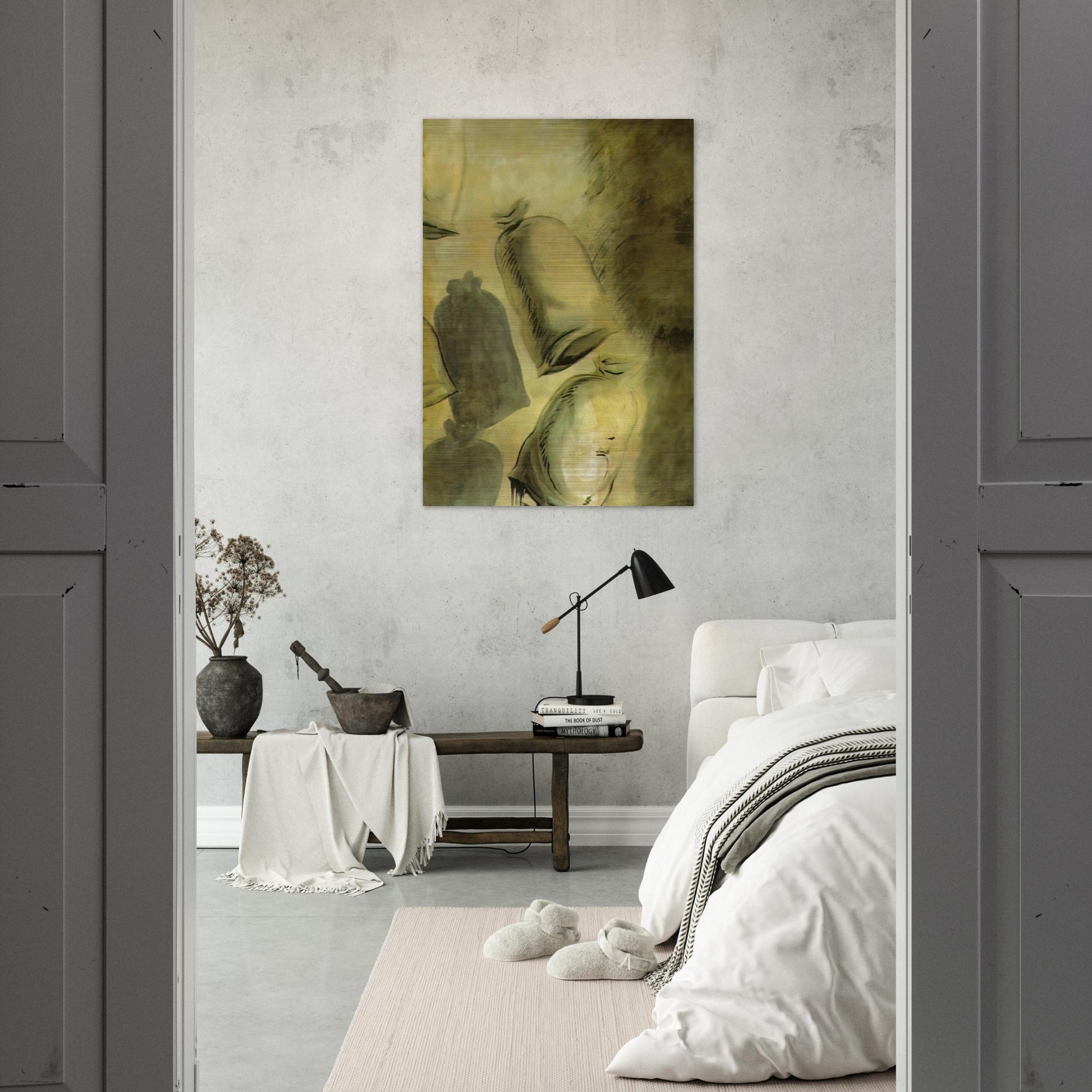 SET DESIGN FOR THE BALLET LOS SACOS DEL MOLINERO 1 - Salvador Dali Brushed Aluminum Print - 70x100 cm / 28x40 inches | Salvador Dali Aluminum Print | Salvador Dali Prints