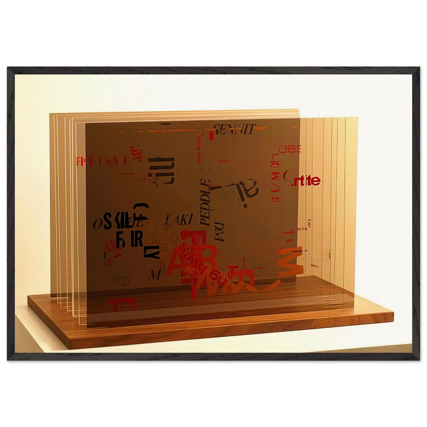 Not Wanting To Say Anything About Marcel II - 1969 - John Cage 70x100 cm / 28x40 inches Framed Art Print – Black Wooden Frame