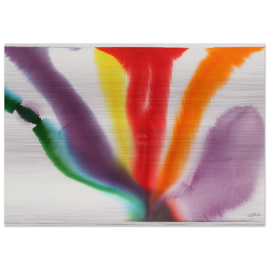 Phenomena Compass Bearing - Paul Jenkins Brushed Aluminum Print - 70x100 cm / 28x40 inches | Paul Jenkins Aluminum Print | Paul Jenkins Prints