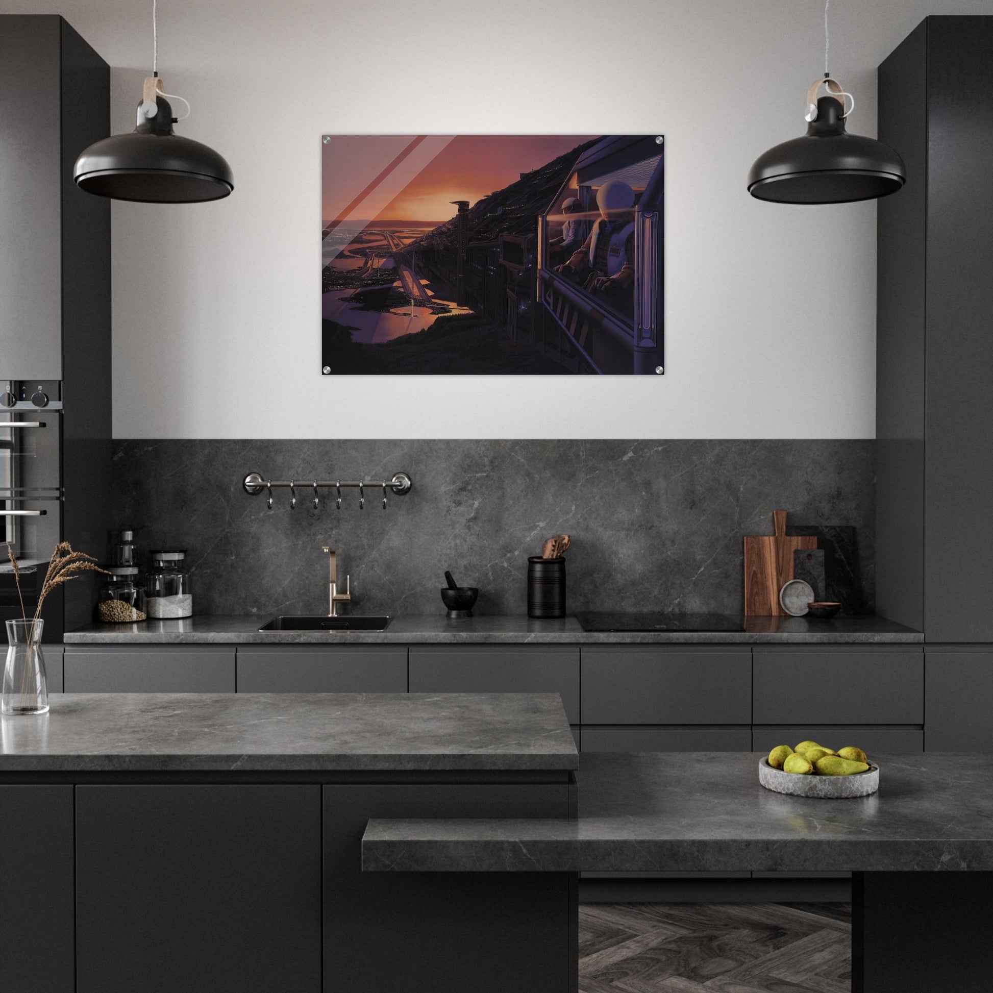 Syd Mead - Syd Mead Acrylic Print - 70x100 cm / 28x40″ inches | Syd Mead Wall Art | Syd Mead Prints