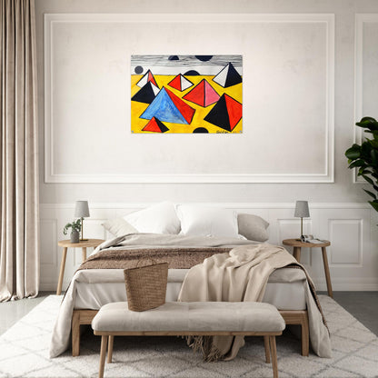 PYRAMIDS 1975 - Alexander Calder Acrylic Print - 70x100 cm / 28x40″ inches