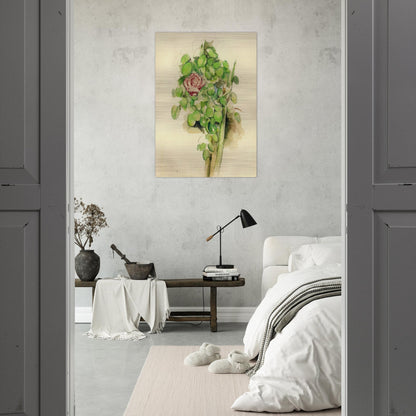 Rose Bush - Paul Cézanne Brushed Aluminum Print - 70x100 cm / 28x40 inches | Paul Cézanne Aluminum Print | Paul Cézanne Prints