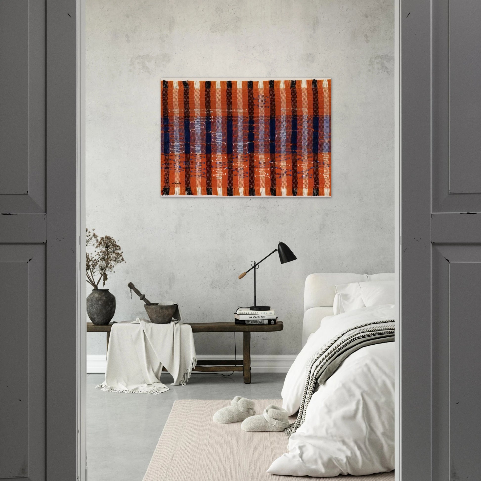 INTERSECTING 1962 - Anni Albers Brushed Aluminum Print - 70x100 cm / 28x40 inches | Anni Albers Aluminum Print | Anni Albers Prints