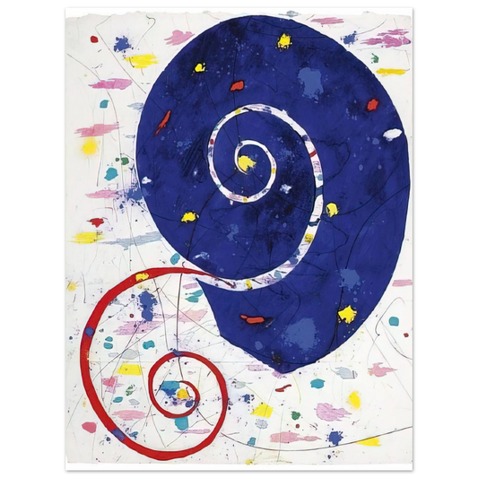 Sam Francis - Ammonite  SFM 82-063   75x100 cm / 30x40inches Fine Art Poster