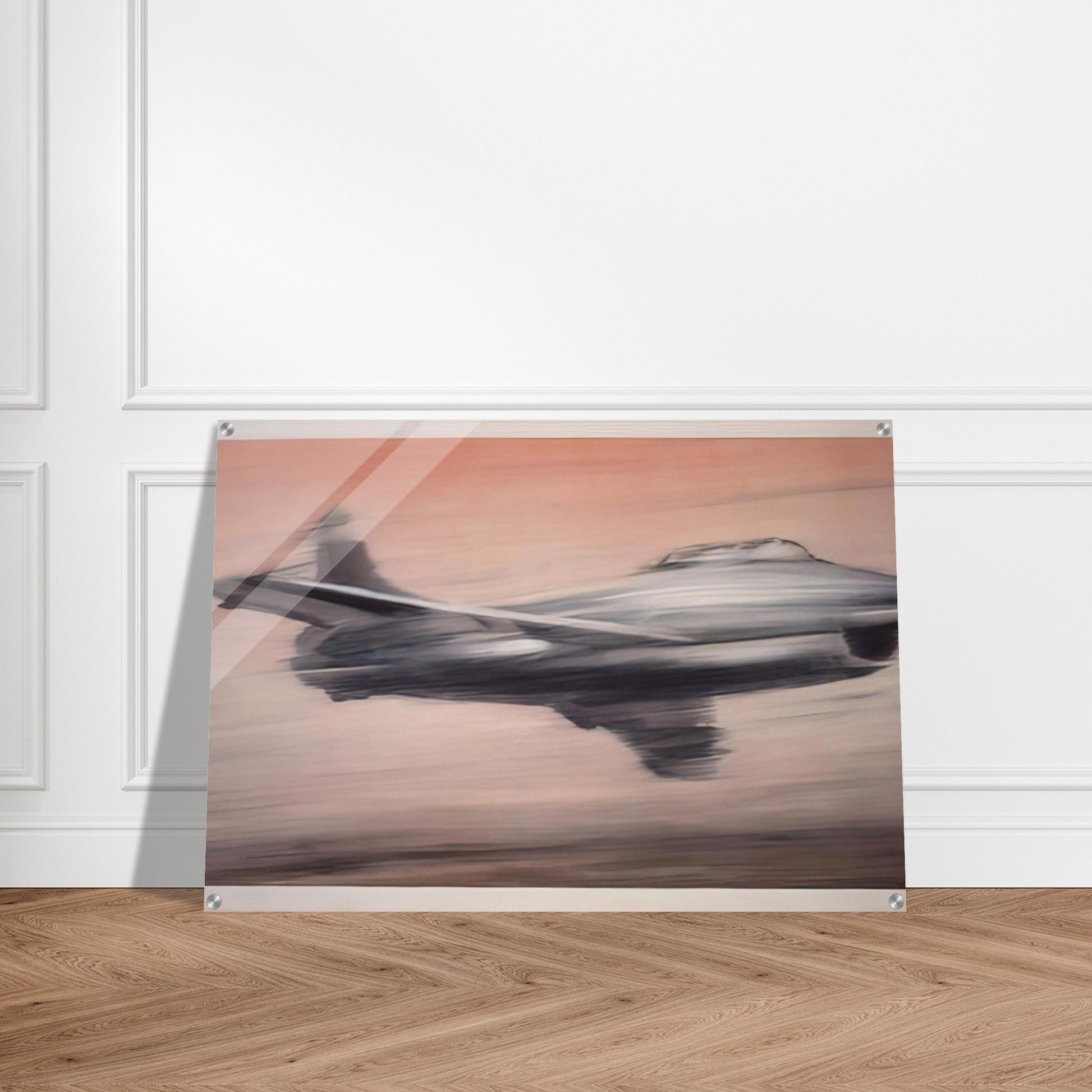 JET FIGHTER 1963 - Gerhard Richter Acrylic Print - 70x100 cm / 28x40″ inches | Gerhard Richter Wall Art | Gerhard Richter Prints