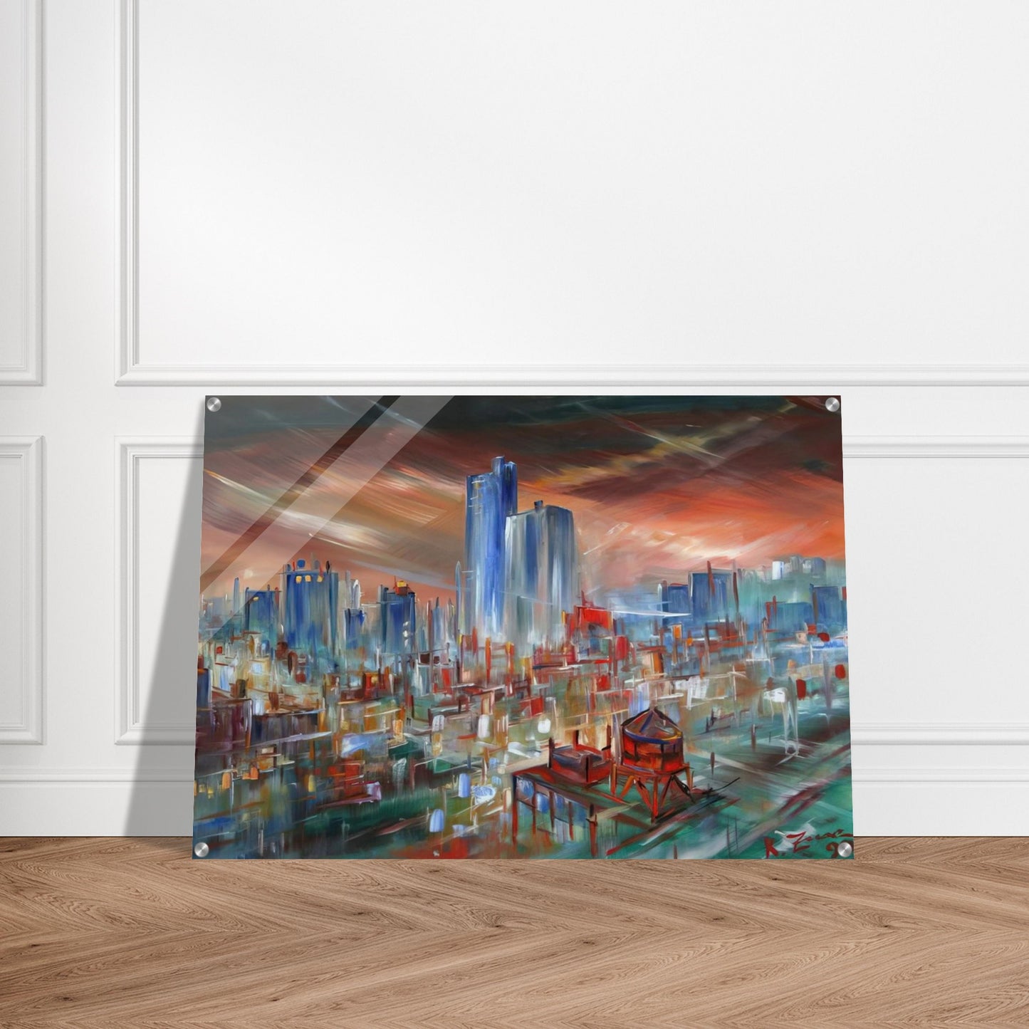 Big City - Konrad Zuse Acrylic Print - 70x100 cm / 28x40″ inches | Konrad Zuse Wall Art | Konrad Zuse Prints