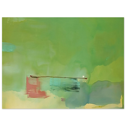Helen Frankenthaler - Springscape - 1975 Wall art - 30x40 cm / 12x16 inches - Premium Wooden Framed Poster With Fine Art Paper-canvas - Wood frame