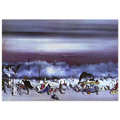 The Ribbon of Extremes - Yves Tanguy Brushed Aluminum Print - 70x100 cm / 28x40 inches | Yves Tanguy Aluminum Print | Yves Tanguy Prints