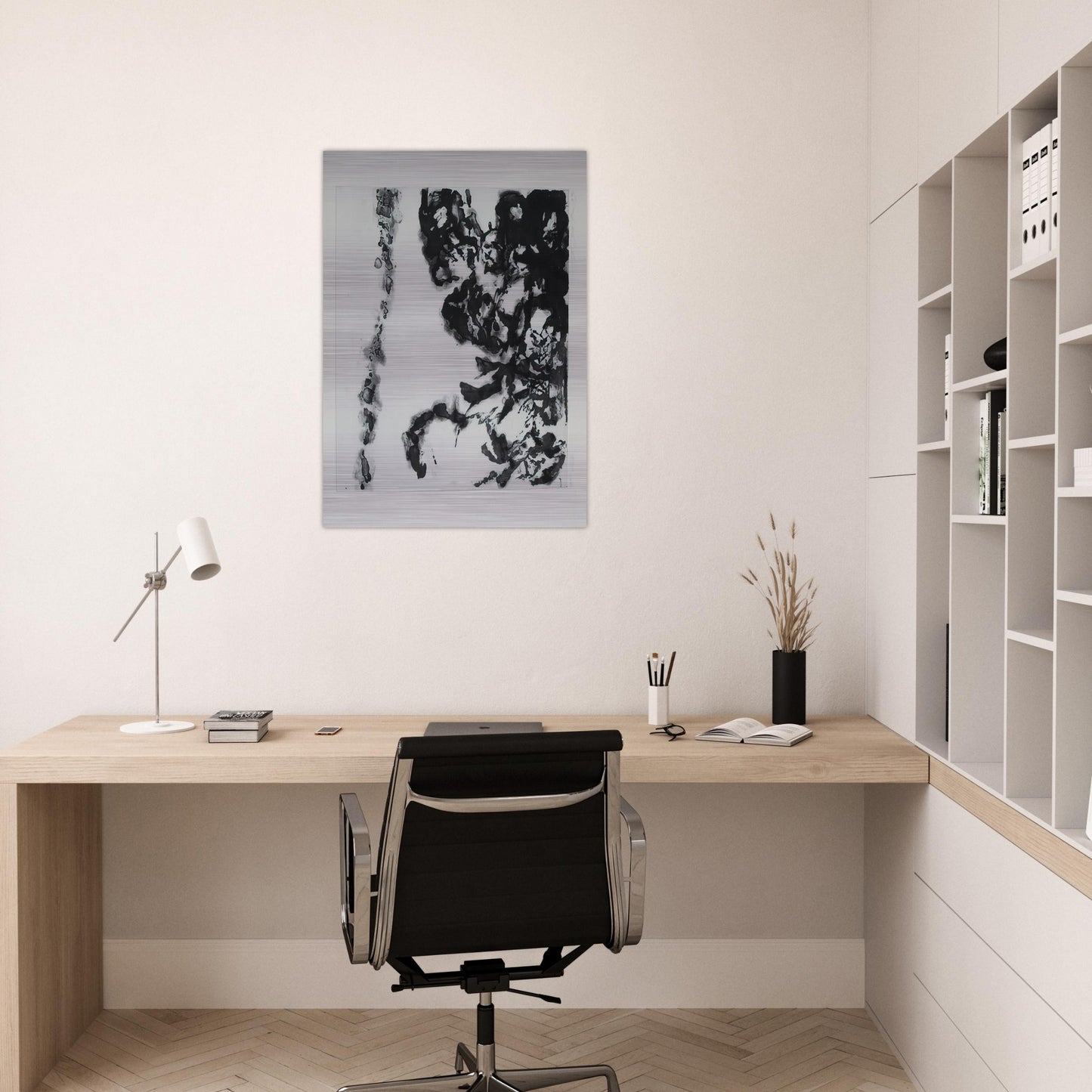 EULOGY ON THE EXTREMELY DELICATE THINGS 1993 - Zao Wou-Ki Brushed Aluminum Print - 70x100 cm / 28x40 inches | Zao Wou-Ki Aluminum Print | Zao Wou-Ki Prints