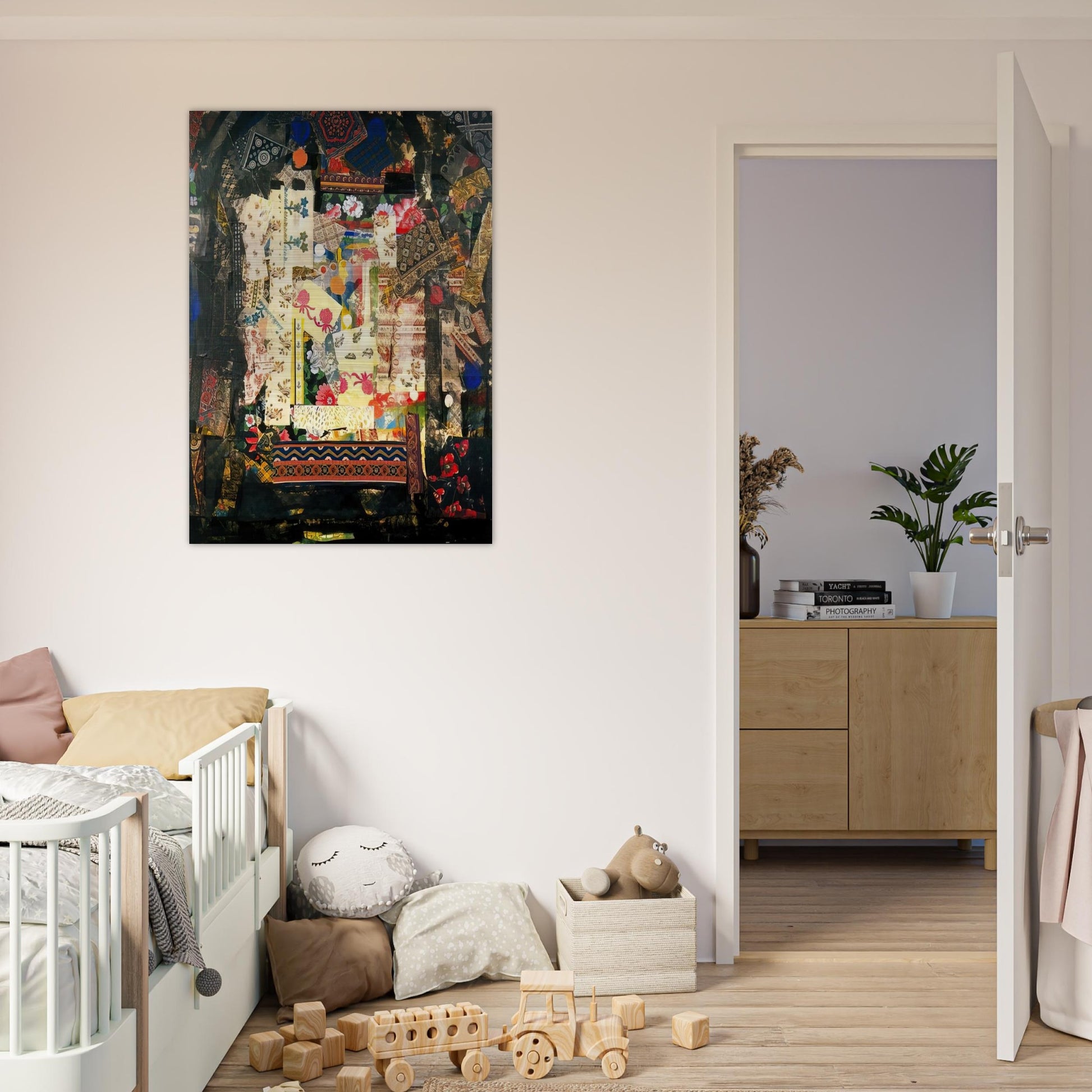 Window on Montana - PD Pattern and Decoration - Miriam Schapiro Brushed Aluminum Print - 70x100 cm / 28x40 inches | Miriam Schapiro Aluminum Print | Miriam Schapiro Prints