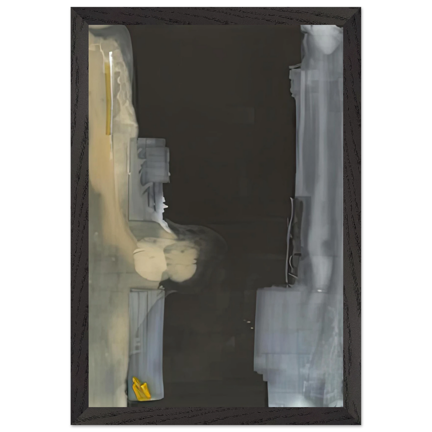 Helen Frankenthaler - Toward Dark, 1988- Wall Art - 21x29.7 cm / 8x12" - Premium Wooden Framed Poster With Fine Art Paper-canvas - Black frame