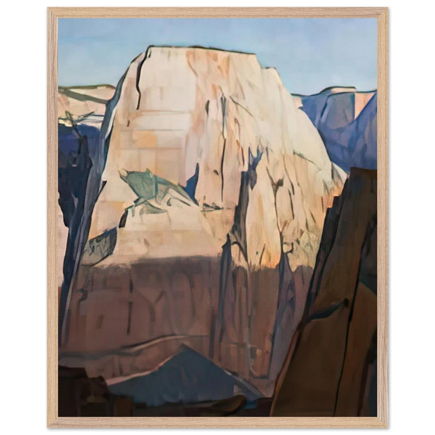 Maynard Dixon - GREAT WHITE THRONE ZION CANYON UTAH 1933 Wall art - 45x60 cm / 18x24 inches - Fine Art Poster-canvas - -