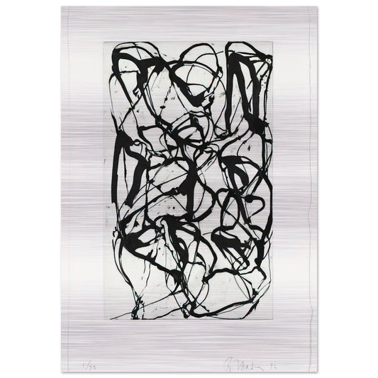 Han Shan Exit - 1992 - Brice Marden Brushed Aluminum Print - 70x100 cm / 28x40 inches | Brice Marden Aluminum Print | Brice Marden Prints