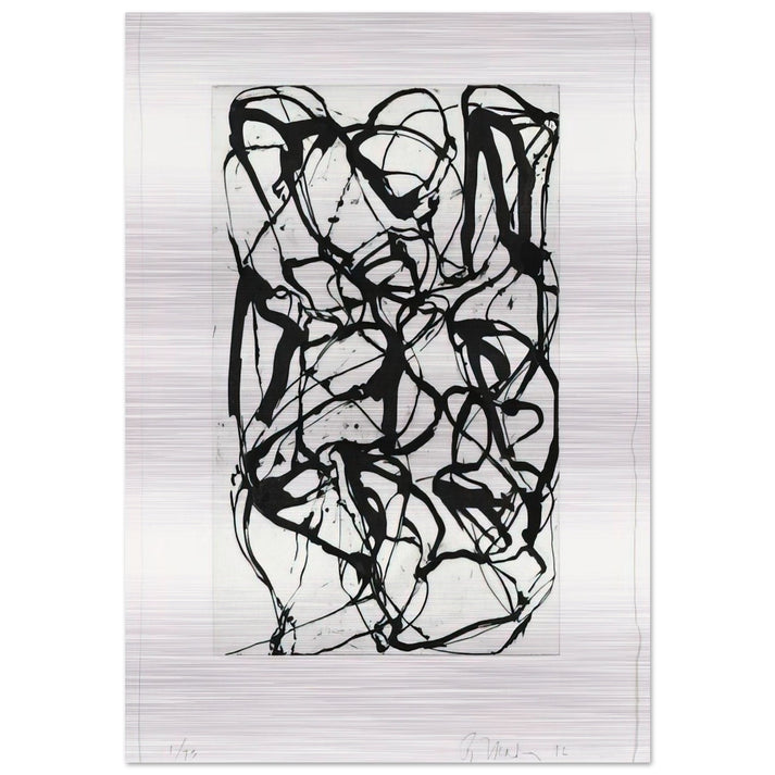 Han Shan Exit - 1992 - Brice Marden Brushed Aluminum Print - 70x100 cm / 28x40 inches | Brice Marden Aluminum Print | Brice Marden Prints