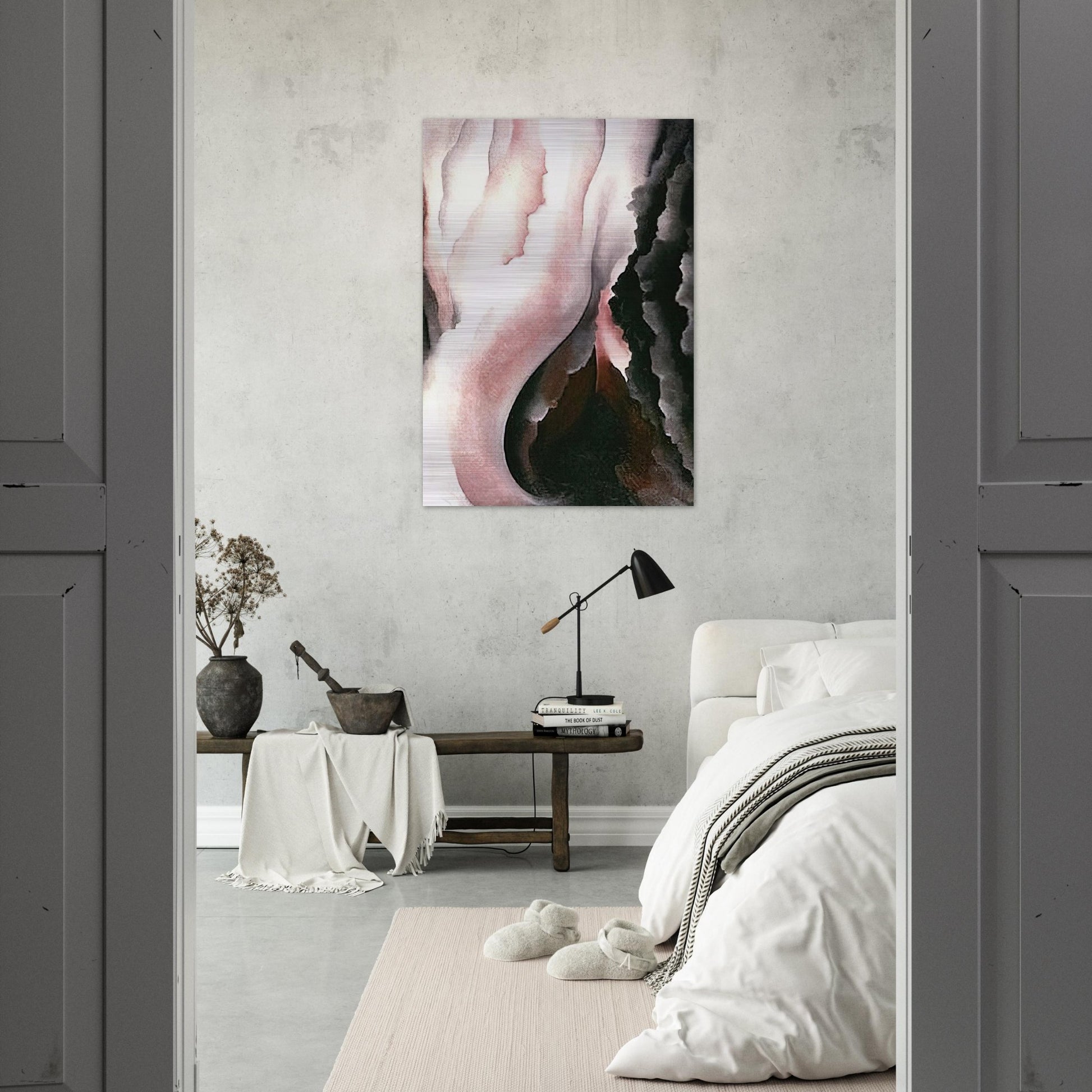 Dark Iris ?2 - Georgia O'Keeffe Brushed Aluminum Print - 70x100 cm / 28x40 inches | Georgia O'Keeffe Aluminum Print | Georgia O'Keeffe Prints