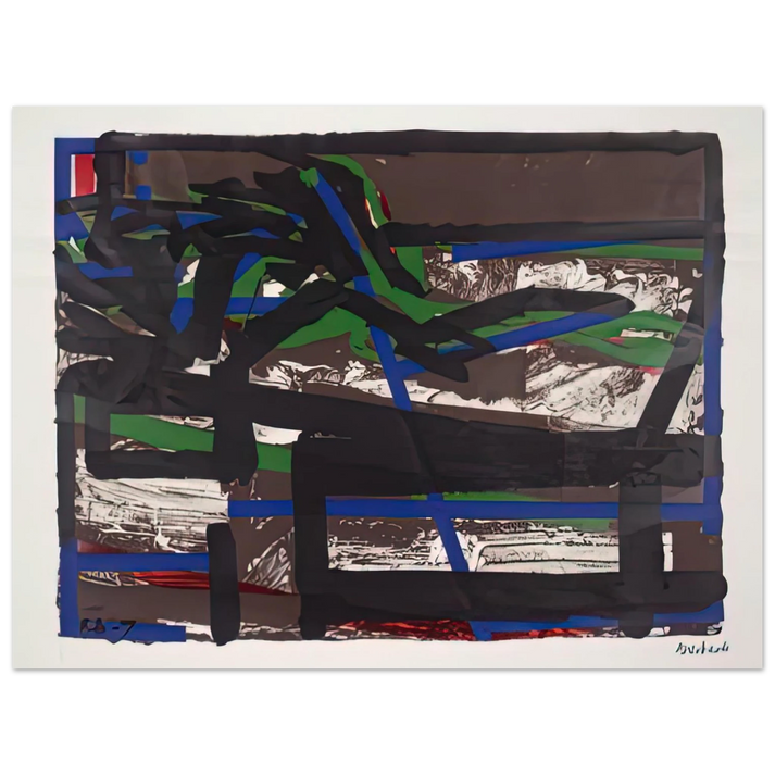 Frank Auerbach - RECLINING FIGURE II  75x100 cm / 30x40inches Fine Art Poster