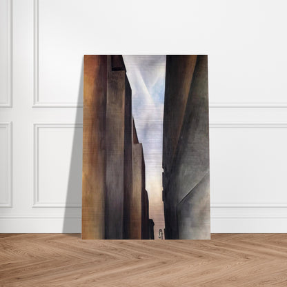 Street of New York II - Georgia O'Keeffe Brushed Aluminum Print - 70x100 cm / 28x40 inches | Georgia O'Keeffe Aluminum Print | Georgia O'Keeffe Prints