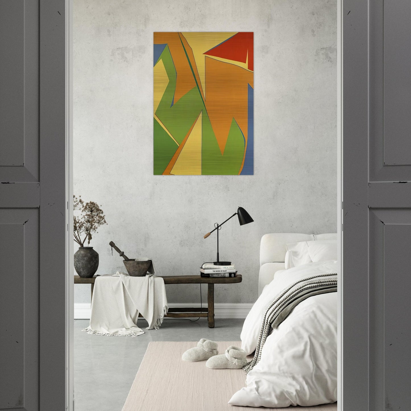 Jaune - Fernand Leduc Brushed Aluminum Print - 70x100 cm / 28x40 inches | Fernand Leduc Aluminum Print | Fernand Leduc Prints