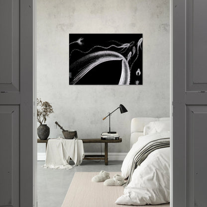 DOLPHINS - MC Escher Brushed Aluminum Print - 70x100 cm / 28x40 inches | MC Escher Aluminum Print | MC Escher Prints