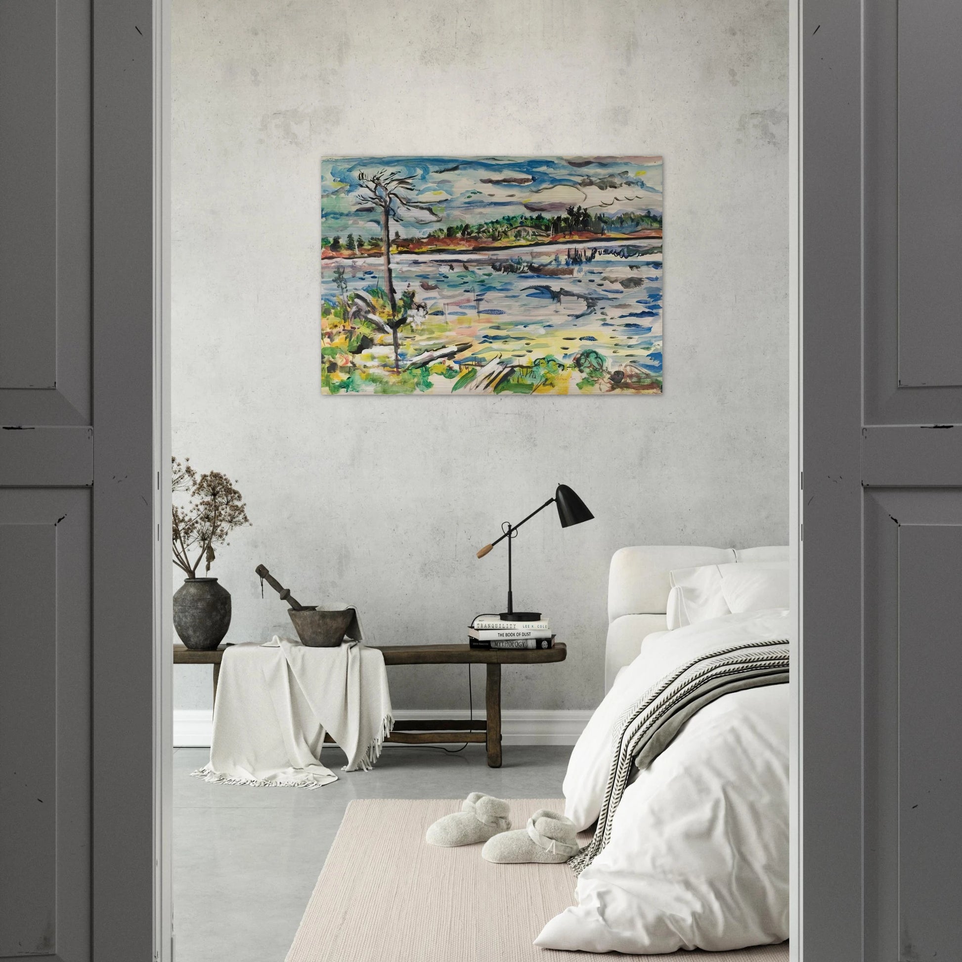 MICHIGAN SUMMER DAYS - Ivan Albright Brushed Aluminum Print - 70x100 cm / 28x40 inches | Ivan Albright Aluminum Print | Ivan Albright Prints