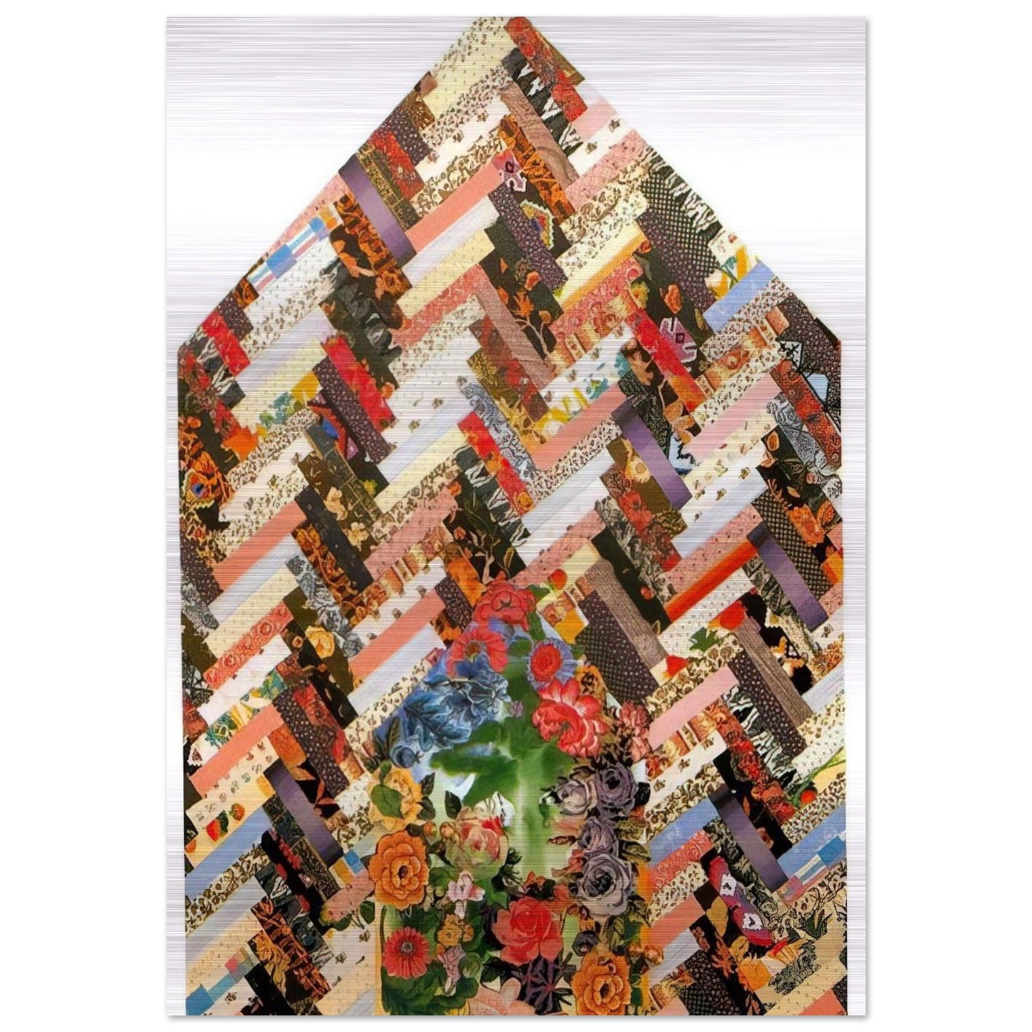 New Harmony B - PD Pattern and Decoration - Miriam Schapiro Brushed Aluminum Print - 70x100 cm / 28x40 inches | Miriam Schapiro Aluminum Print | Miriam Schapiro Prints