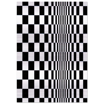 MOVEMENT IN SQUARES 1961 - Bridget Riley Brushed Aluminum Print - 70x100 cm / 28x40 inches | Bridget Riley Aluminum Print | Bridget Riley Prints