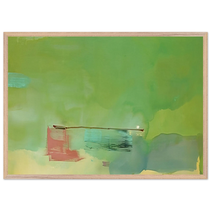 Helen Frankenthaler - Springscape - 1975 Wall art - 50x70 cm / 20x28 inches - Premium Wooden Framed Poster With Fine Art Paper - Black frame