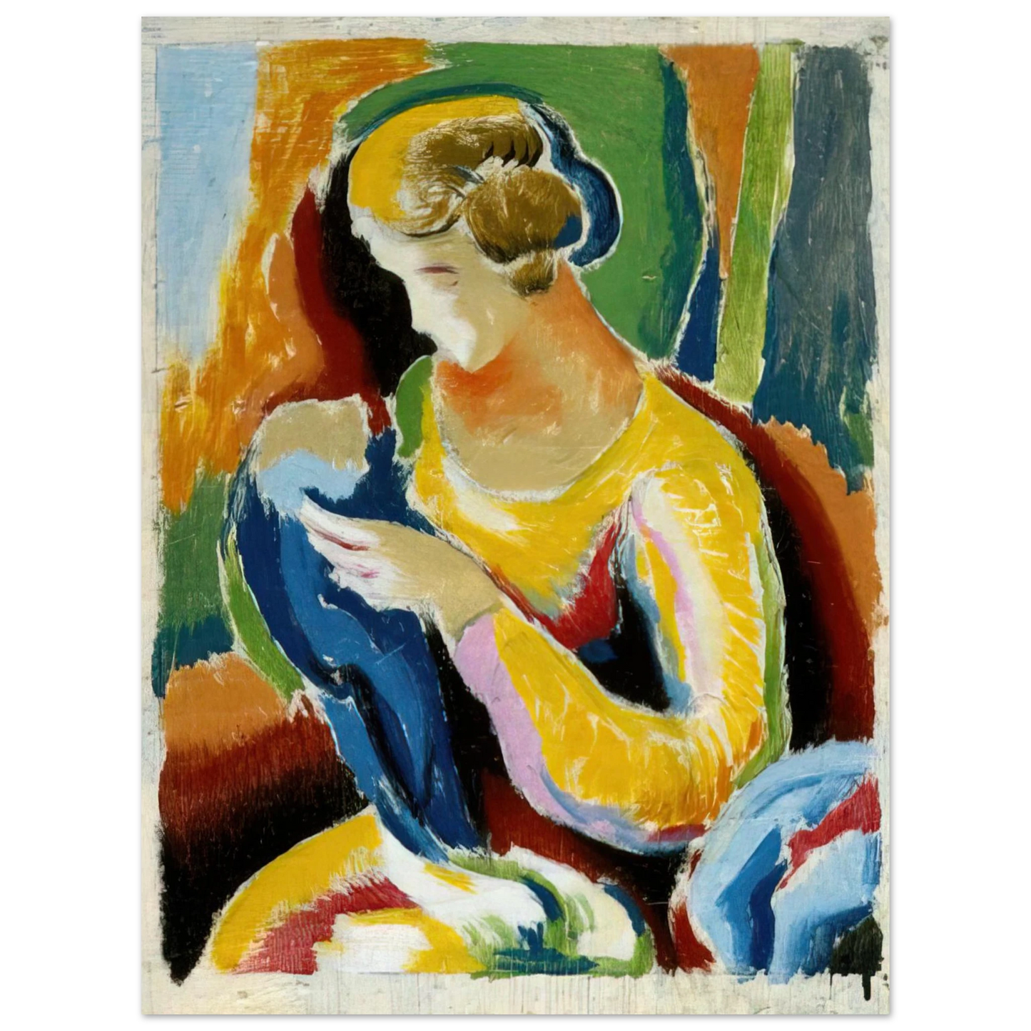 Thomas Hart Benton - WOMAN 1920  75x100 cm / 30x40inches Fine Art Poster